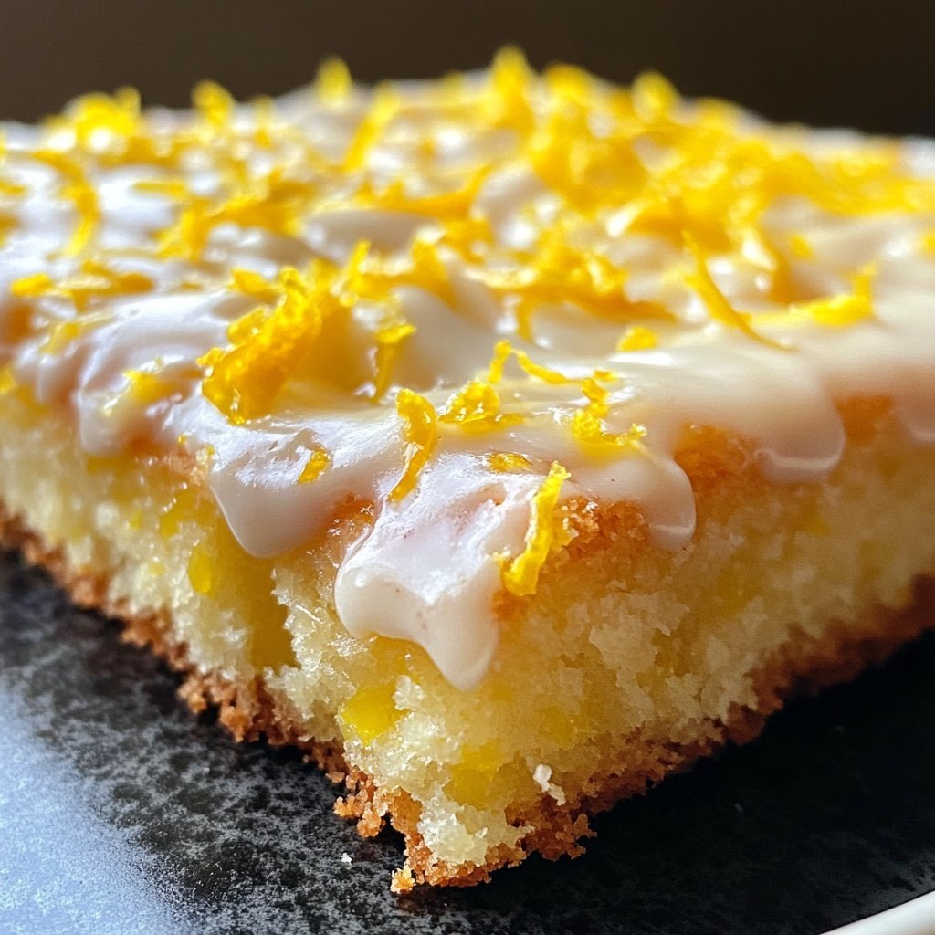Zitronenkuchen mit Zitronenabrieb