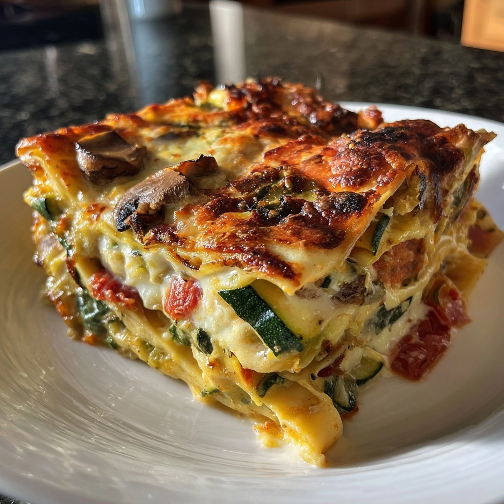 Vegetarische Lasagne mit Gemüse