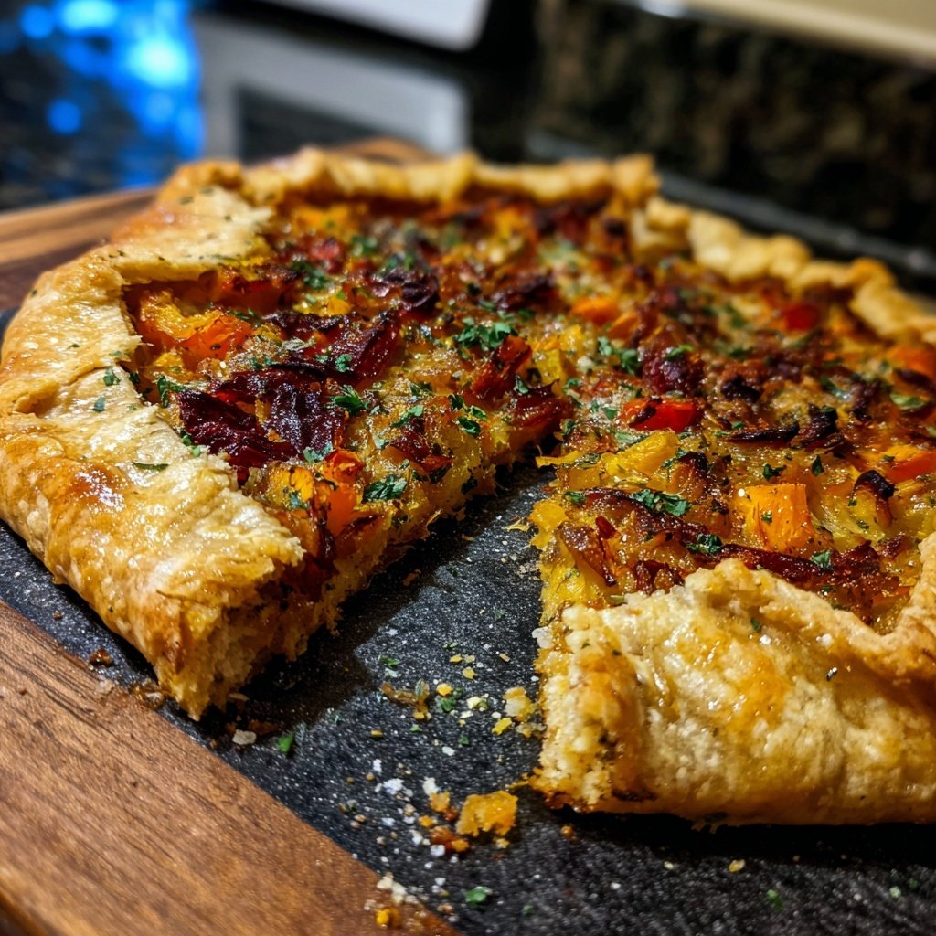 Gemüse-Galette mit Blätterteig