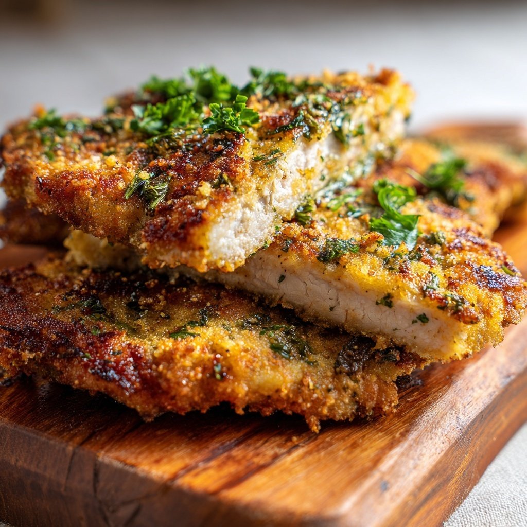 Gegrilltes Putenschnitzel Mit Kräuterkruste