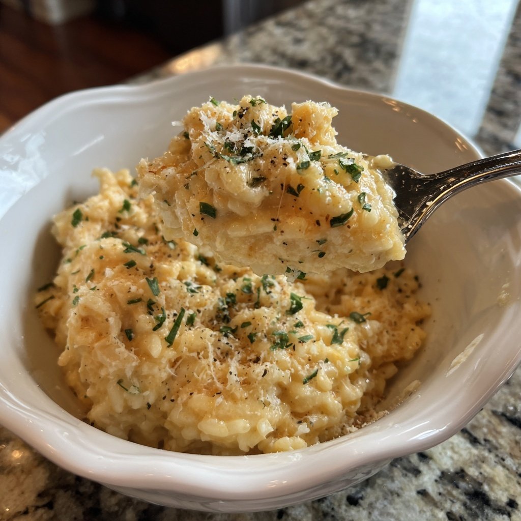 Risotto mit Champagner und Parmesan