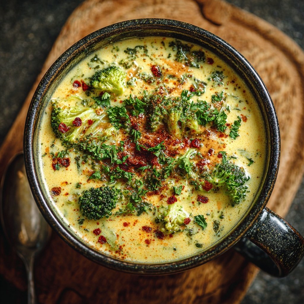Brokkoli Suppe Mit Mandelmus