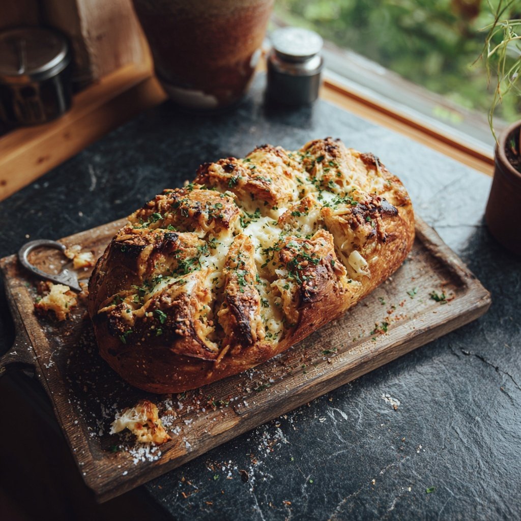 Zupfbrot Mit Knoblauch Und Mozzarella
