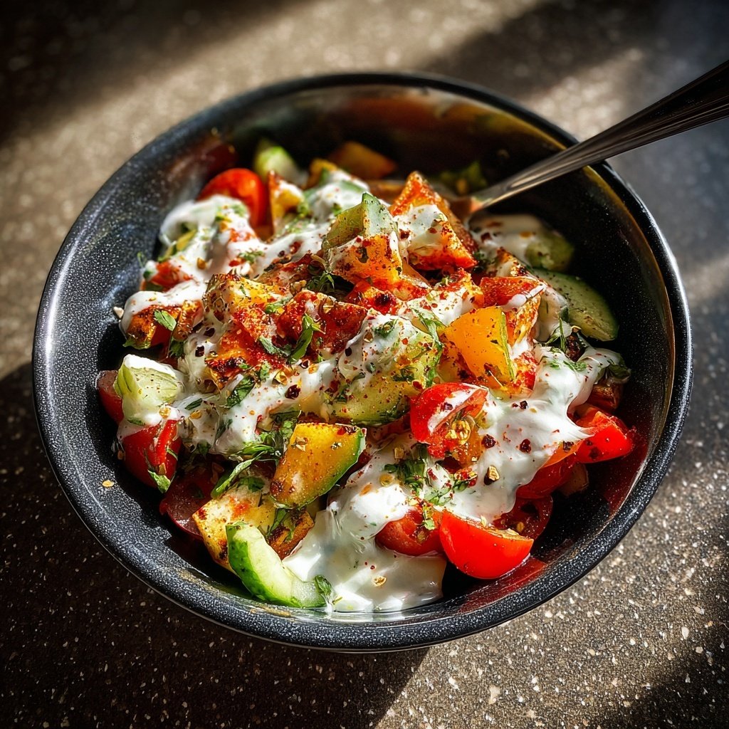 Salat Zum Grillen Mit Joghurtsauce