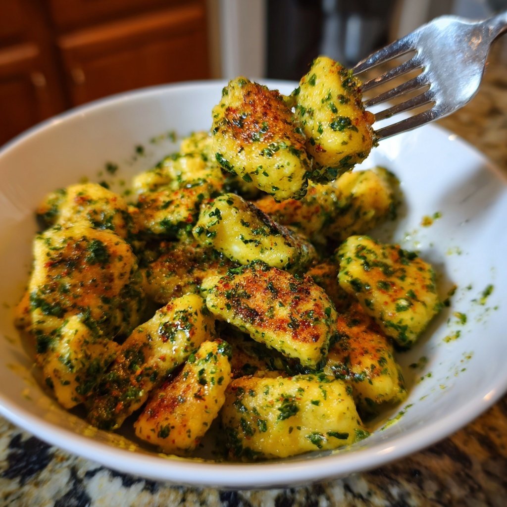 Süßkartoffel-Gnocchi mit Kräuterbutter