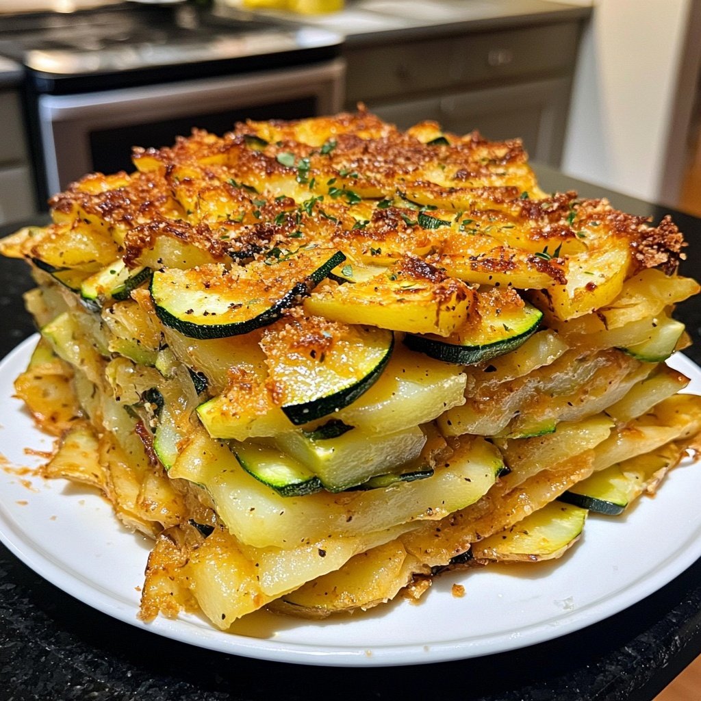 Kartoffelauflauf mit Zucchini