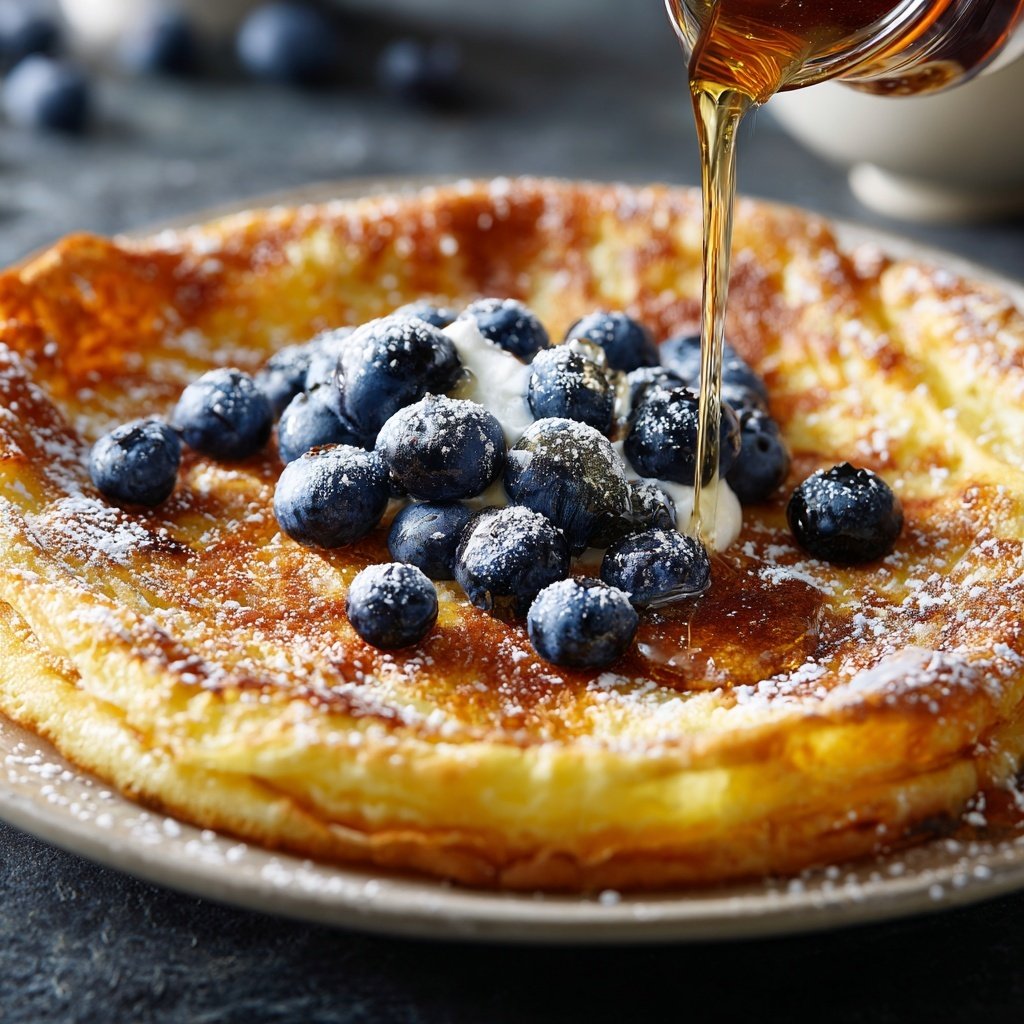 Pfannkuchen mit Heidelbeeren