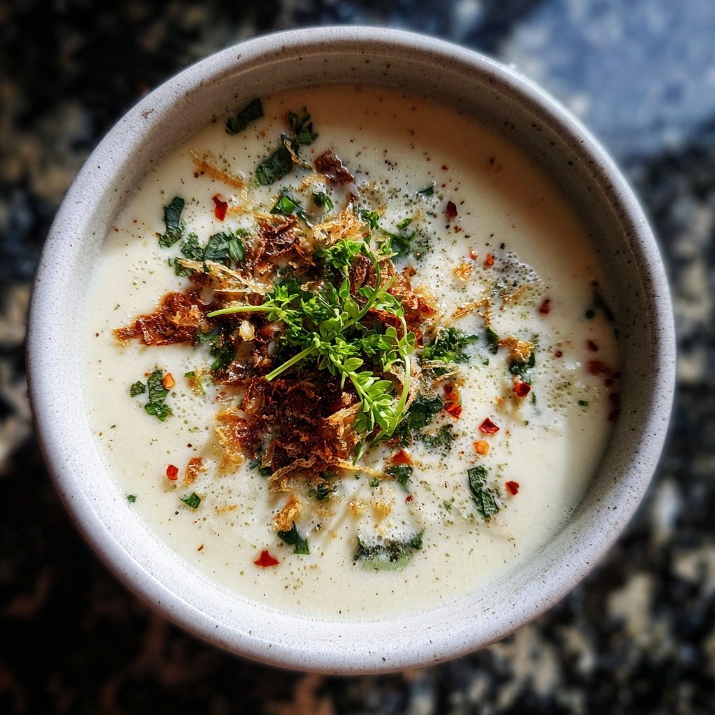 Blumenkohlsuppe mit Kokosmilch